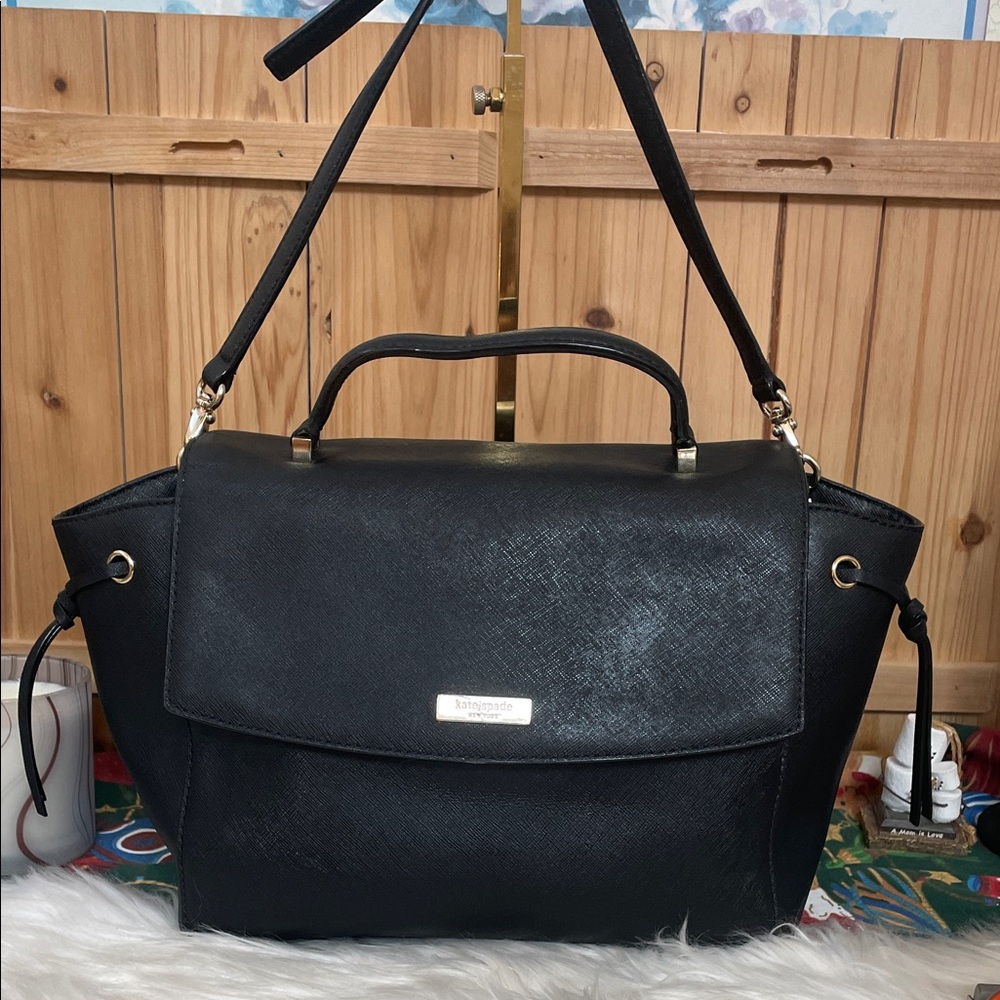 💜Kate Spade Black Satchel Bag - Picture 3 of 13